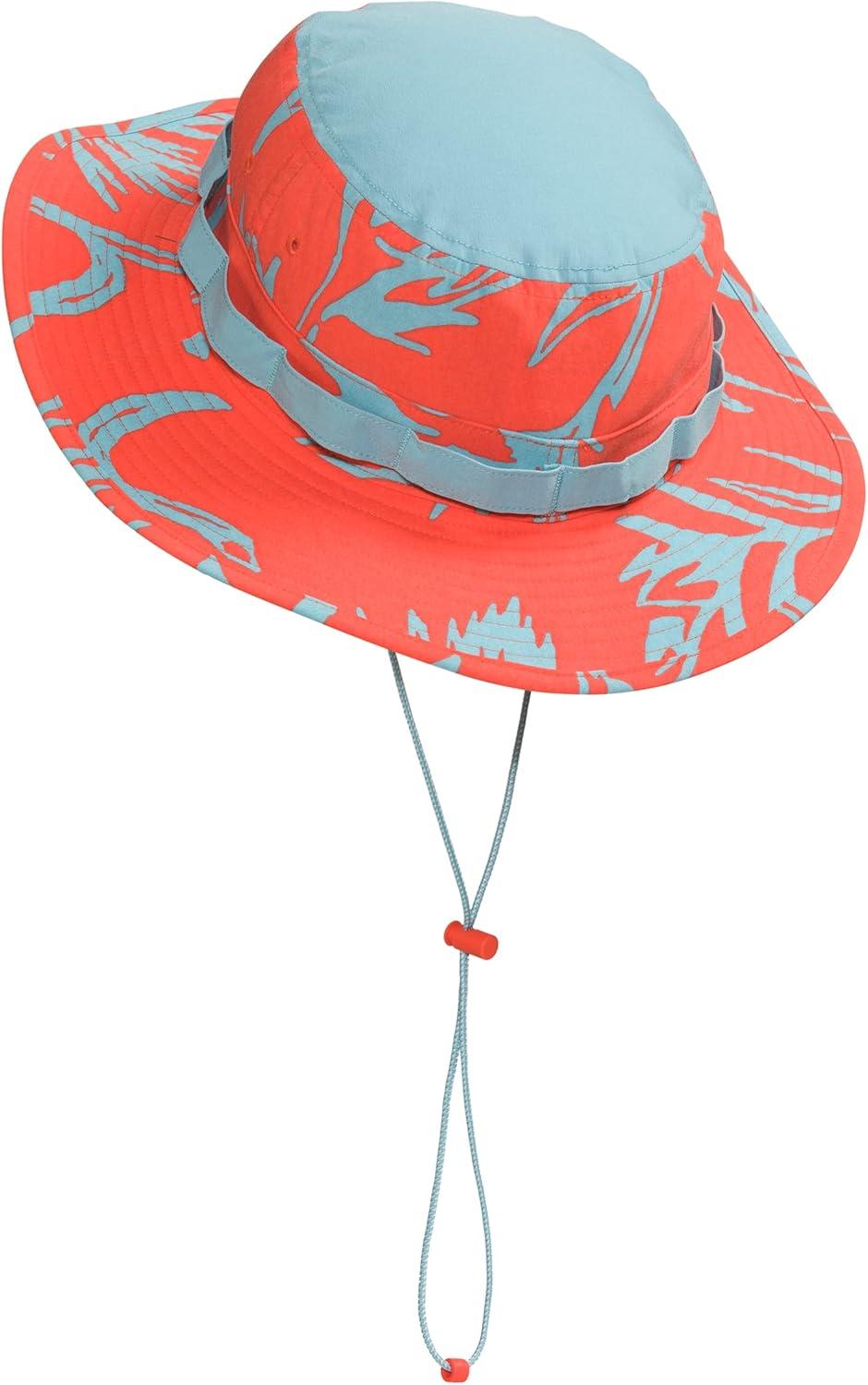 imageClass V Brimmer Hat TNF BlackRetro Orange Tropical Paintbrush Print