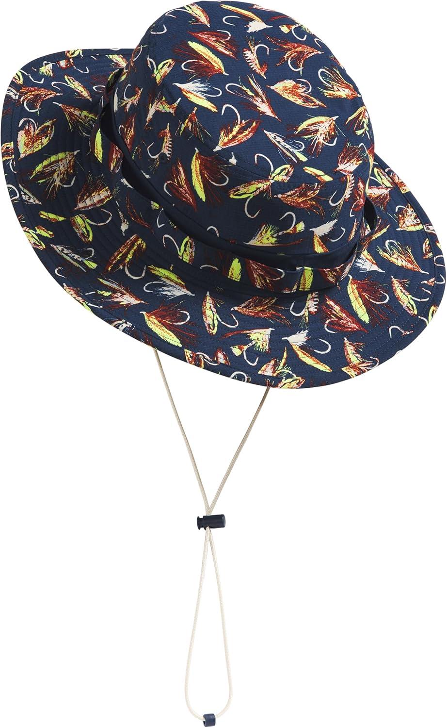 imageClass V Brimmer Hat TNF BlackSummit Navy Hand Tied Fly Print