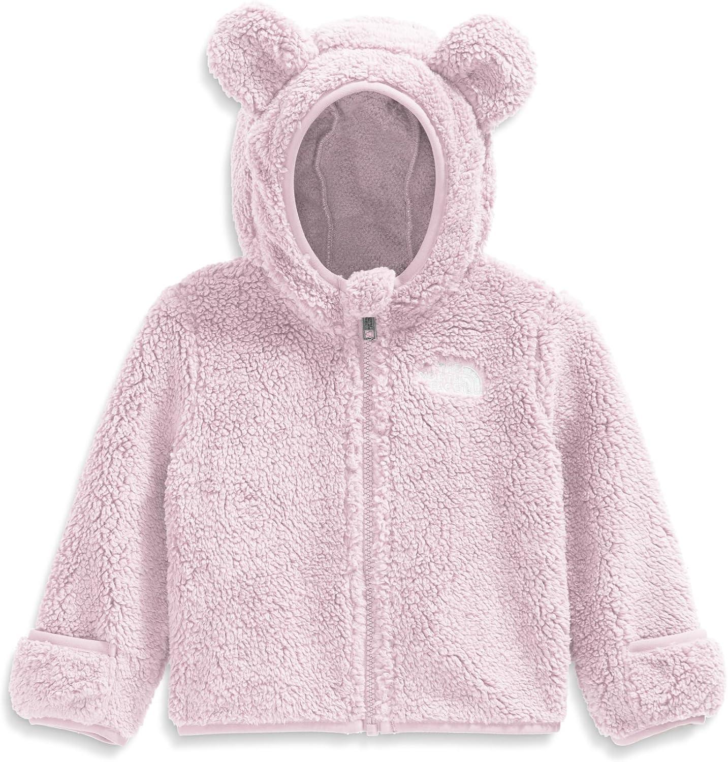 imageTHE NORTH FACE Baby Campshire Full Zip Hoodie Cozy Fleece Winter Jacket for Toddlers With Mittens ampamp Attached Bear Ear HoodPale Blossom