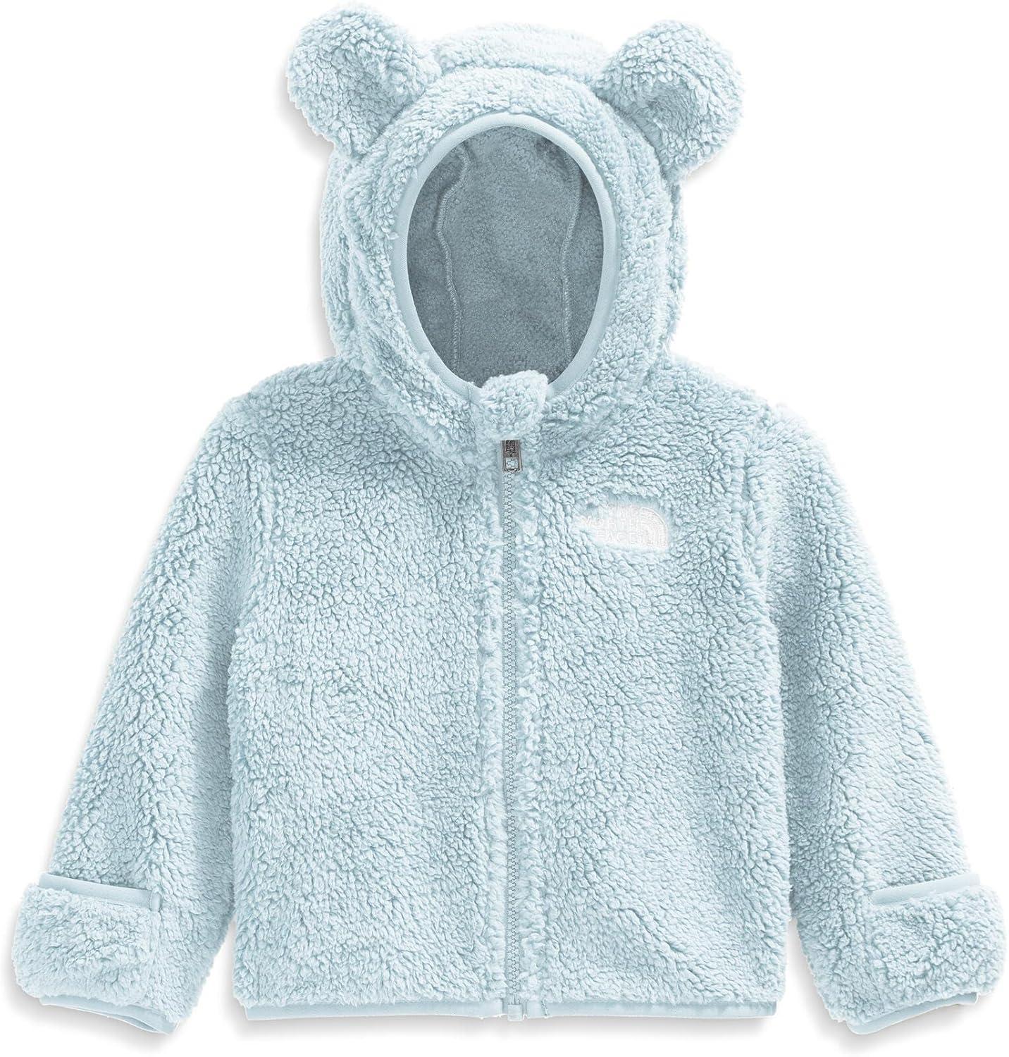 imageTHE NORTH FACE Baby Campshire Full Zip Hoodie Cozy Fleece Winter Jacket for Toddlers With Mittens ampamp Attached Bear Ear HoodPolar Haze