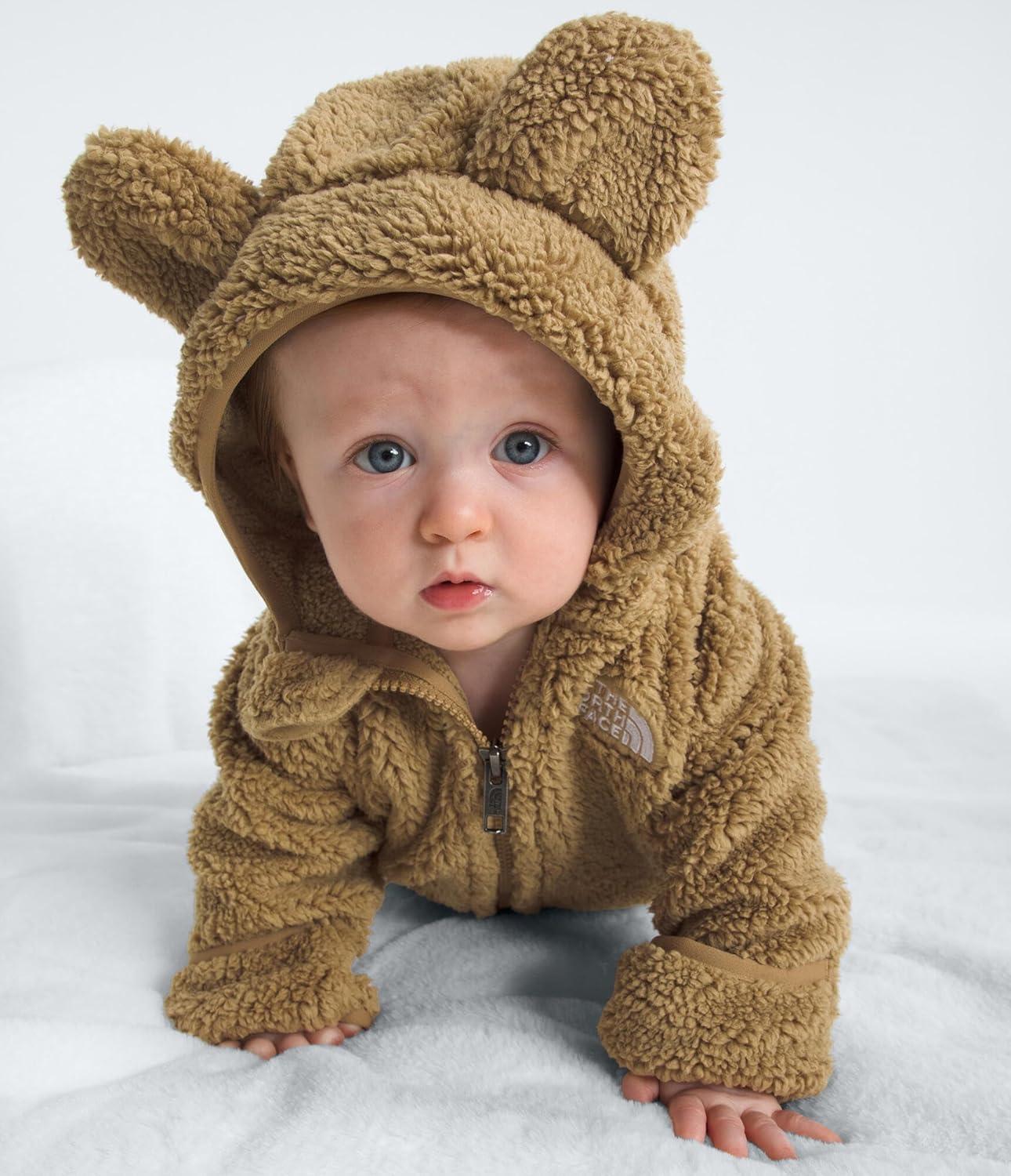 imageTHE NORTH FACE Baby Campshire Full Zip Hoodie Cozy Fleece Winter Jacket for Toddlers With Mittens ampamp Attached Bear Ear HoodTeddy Brown