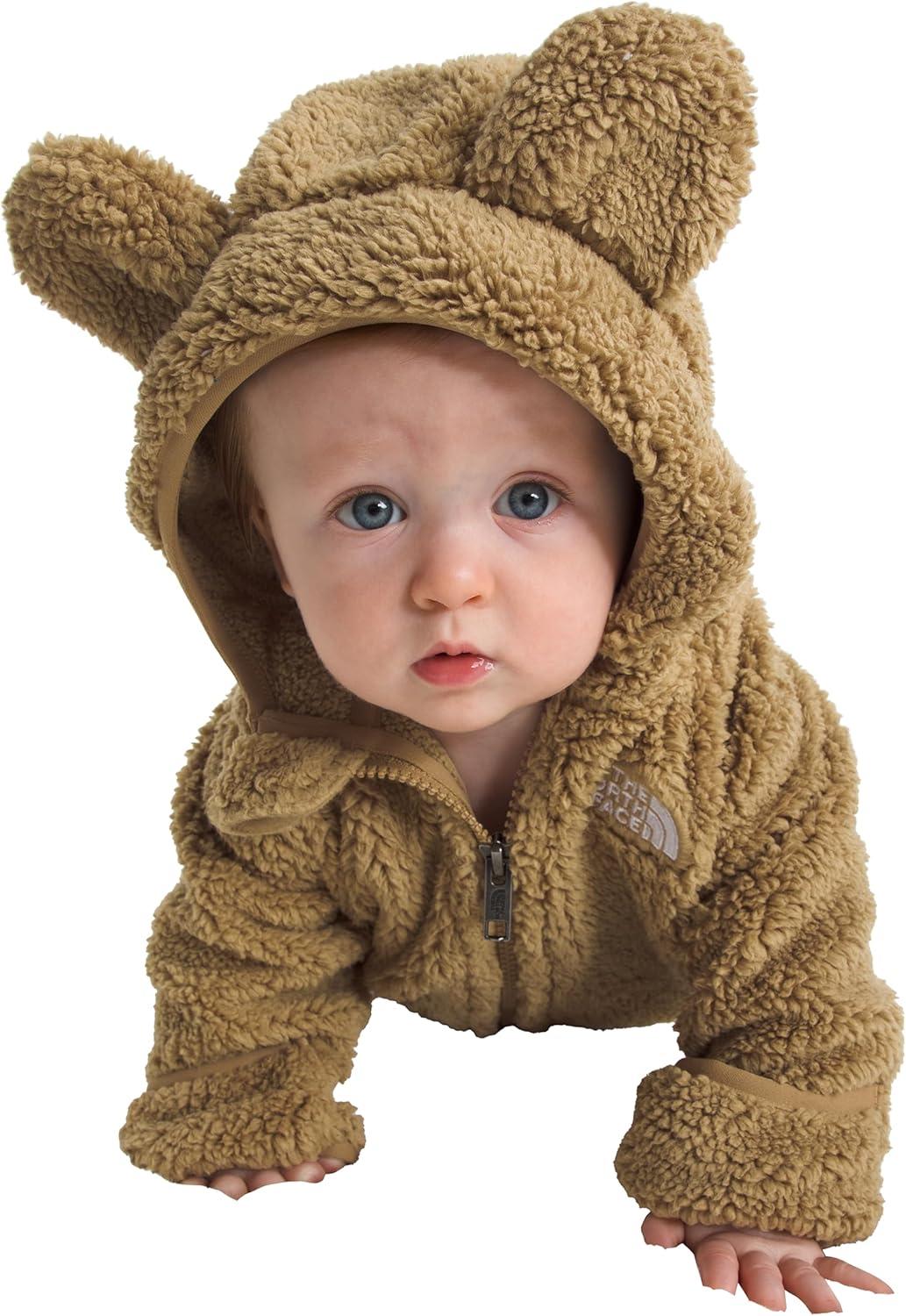 imageTHE NORTH FACE Baby Campshire Full Zip Hoodie Cozy Fleece Winter Jacket for Toddlers With Mittens ampamp Attached Bear Ear HoodTeddy Brown