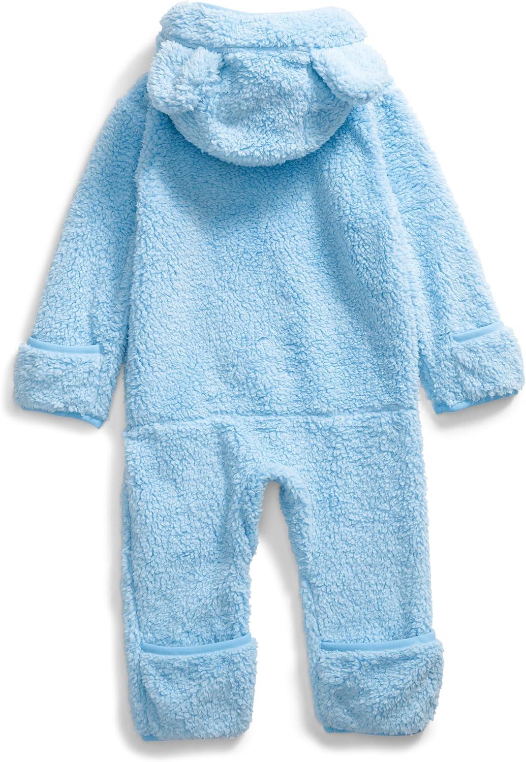 imageTHE NORTH FACE Baby Campshire Onepiece Cozy Fleece Winter Onesie With Mittens Booties ampamp Attached Bear Ear HoodCornflower