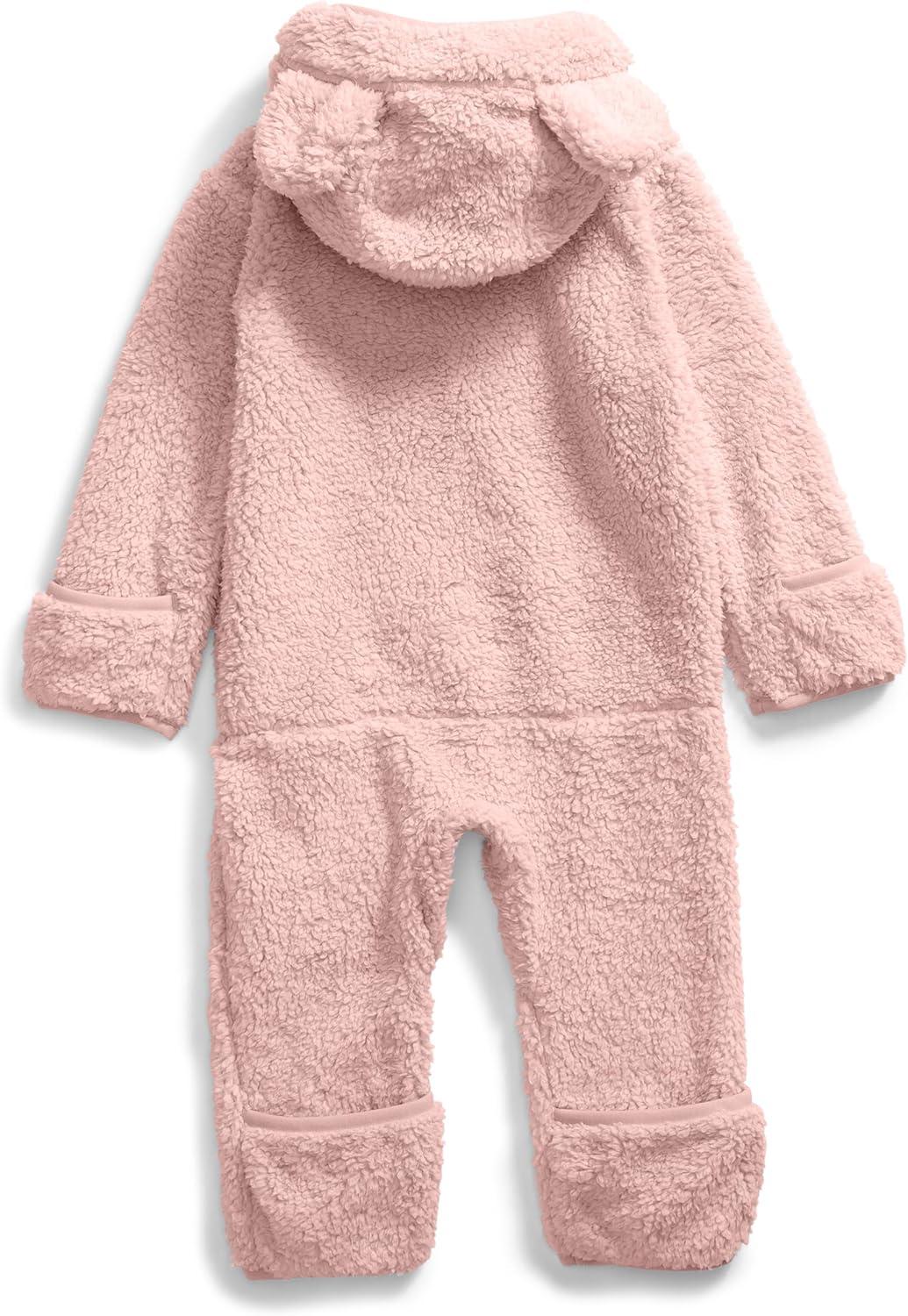 imageTHE NORTH FACE Baby Campshire Onepiece Cozy Fleece Winter Onesie With Mittens Booties ampamp Attached Bear Ear HoodPink Moss