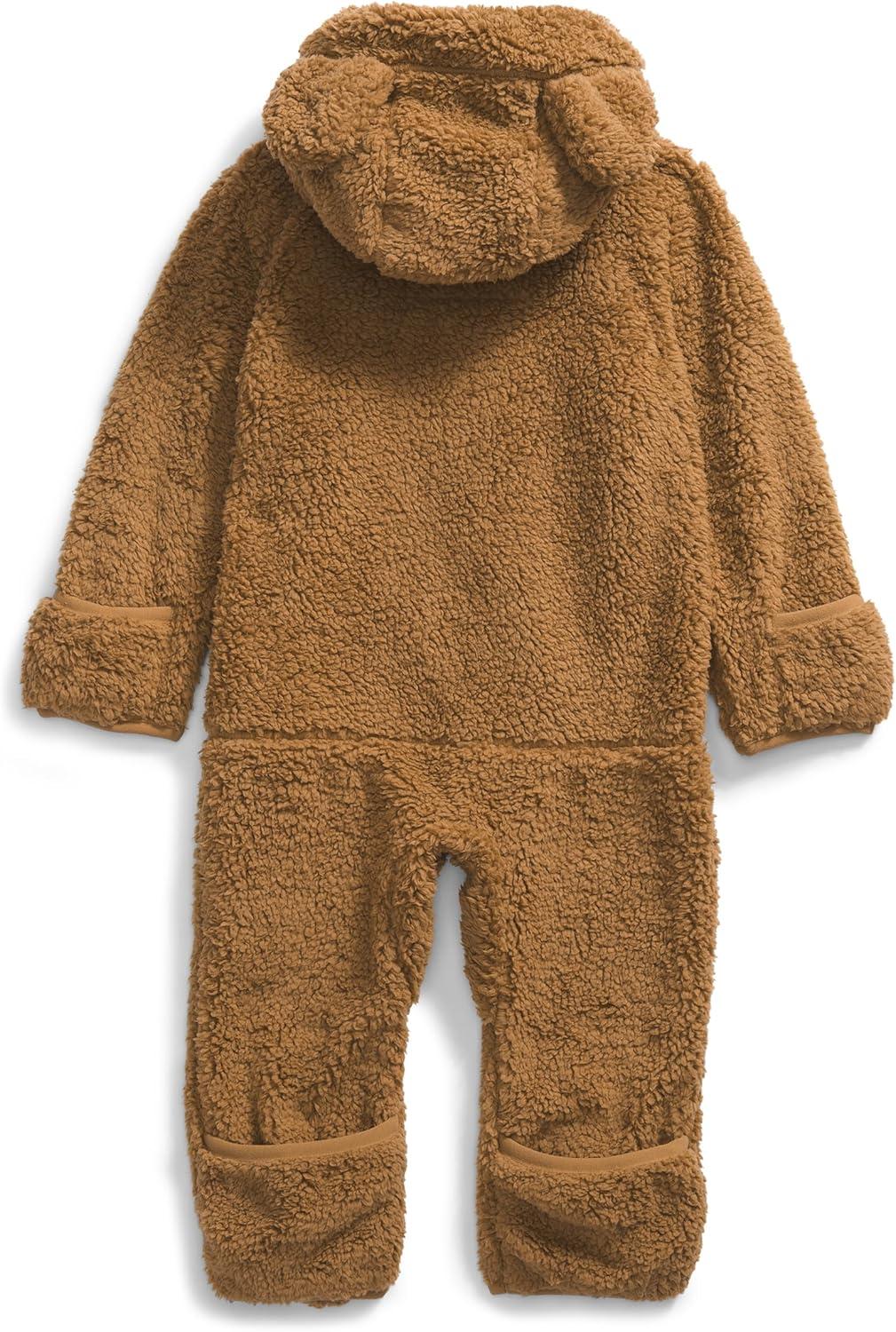 imageTHE NORTH FACE Baby Campshire Onepiece Cozy Fleece Winter Onesie With Mittens Booties ampamp Attached Bear Ear HoodUtility Brown