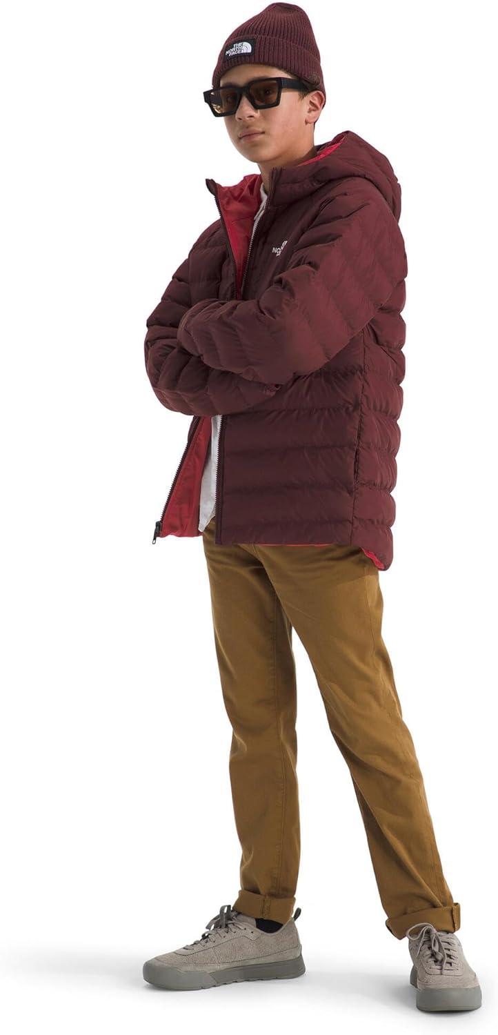 imageTHE NORTH FACE Boys Reversible Perrito Hooded Jacket Waterproof Winter Puffer Coat Lightweight Outerwear for TravelSumac