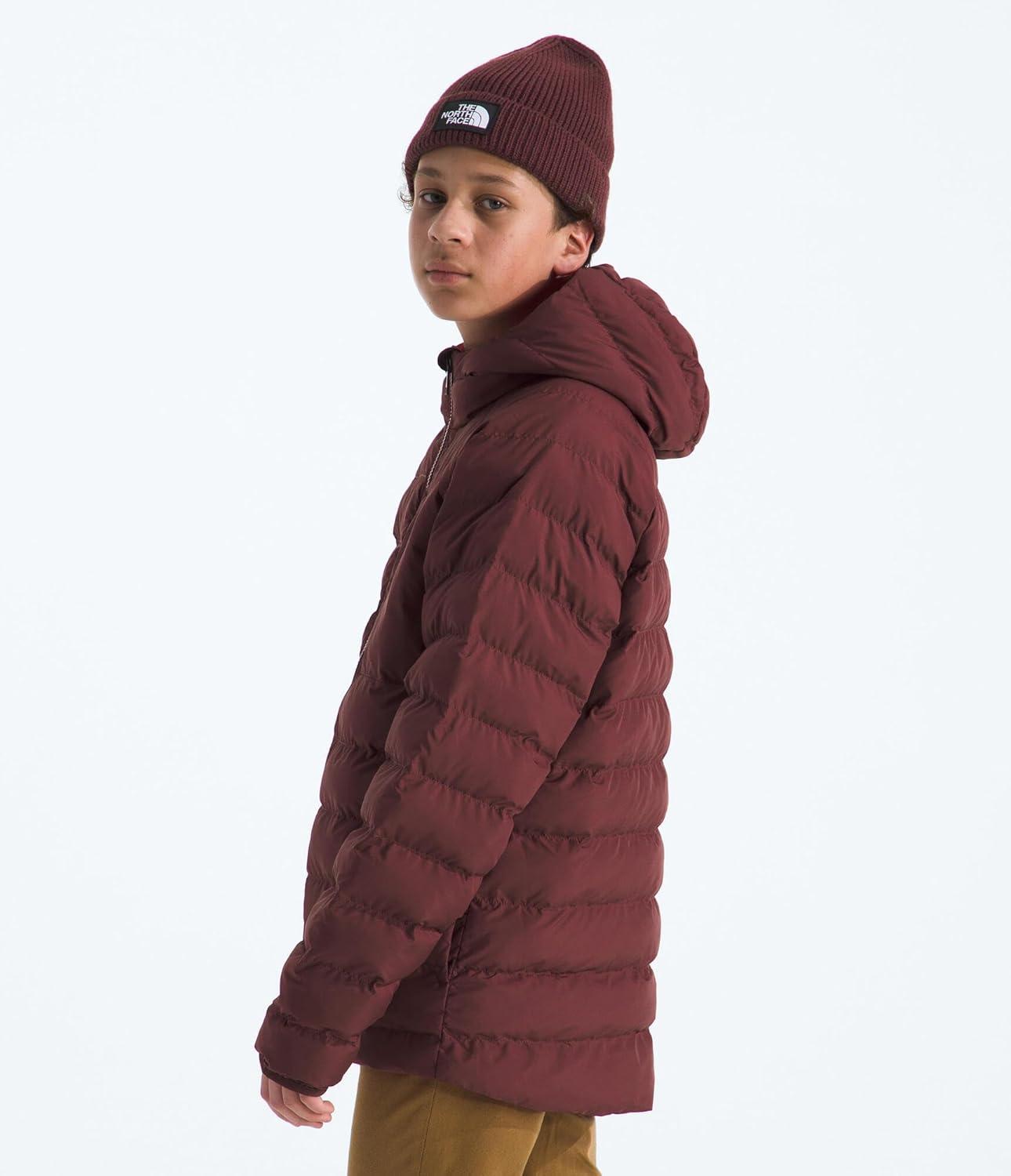 imageTHE NORTH FACE Boys Reversible Perrito Hooded Jacket Waterproof Winter Puffer Coat Lightweight Outerwear for TravelSumac