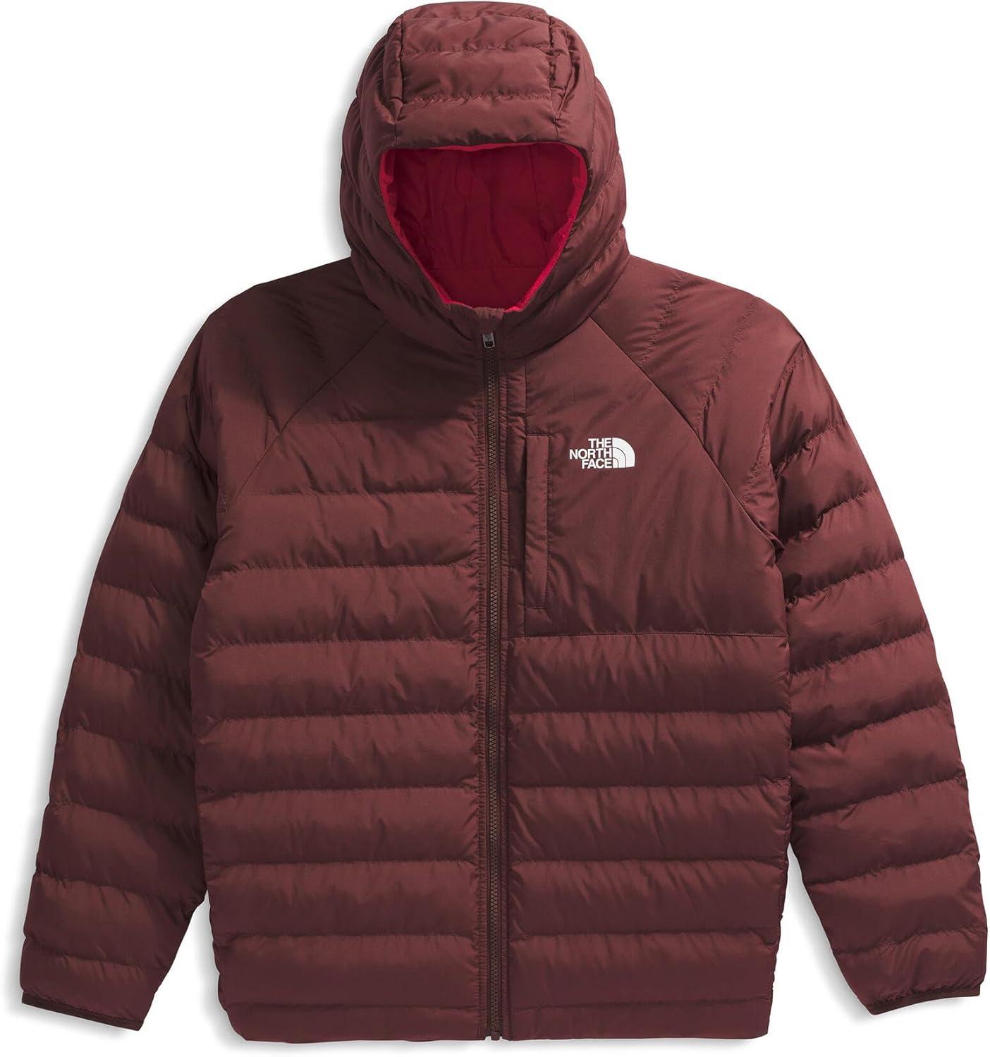 imageTHE NORTH FACE Boys Reversible Perrito Hooded Jacket Waterproof Winter Puffer Coat Lightweight Outerwear for TravelSumac