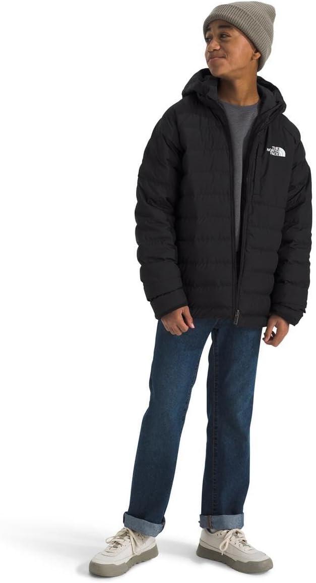imageTHE NORTH FACE Boys Reversible Perrito Hooded Jacket Waterproof Winter Puffer Coat Lightweight Outerwear for TravelTnf Black
