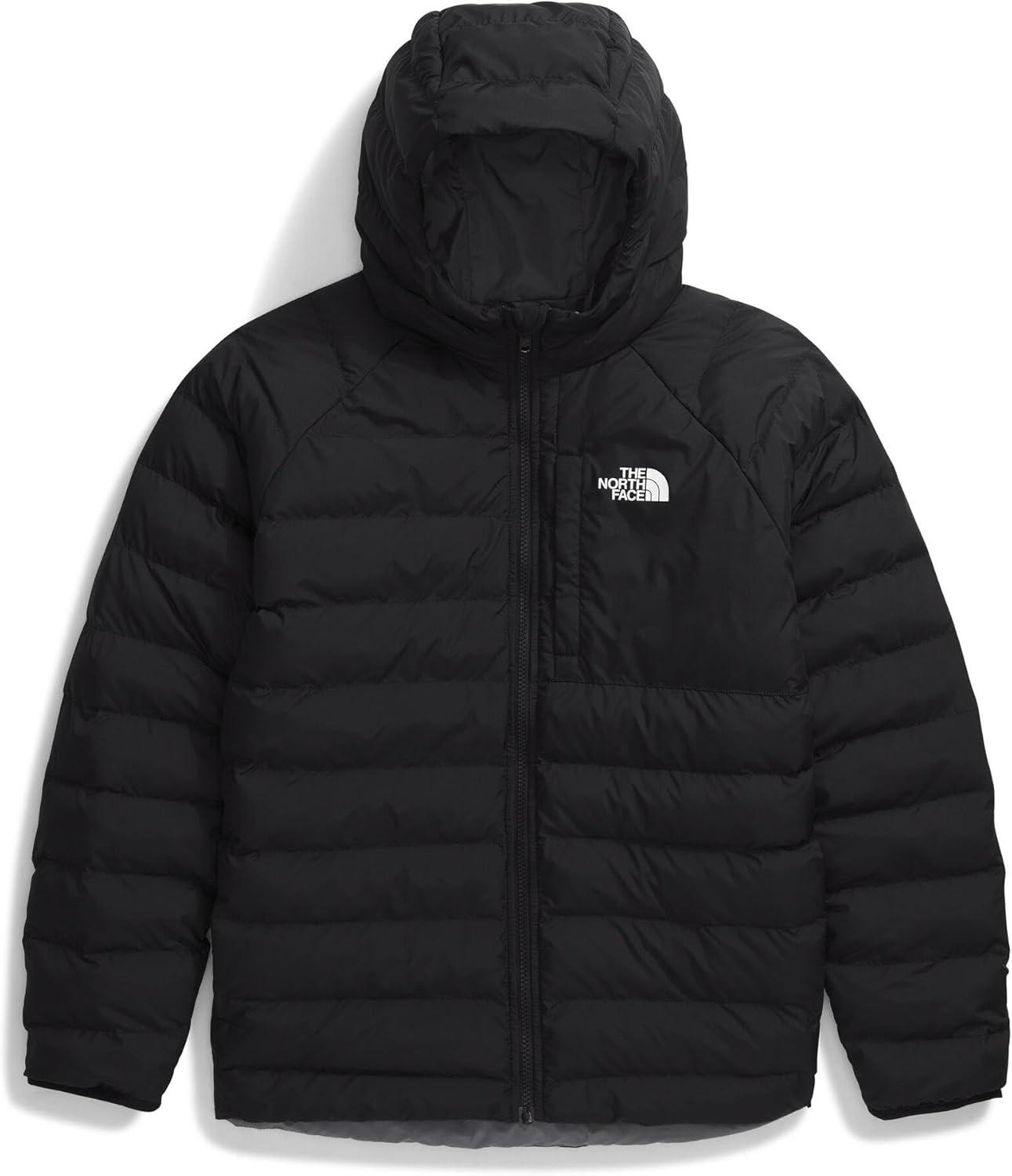 imageTHE NORTH FACE Boys Reversible Perrito Hooded Jacket Waterproof Winter Puffer Coat Lightweight Outerwear for TravelTnf BlackSmoked Pearl