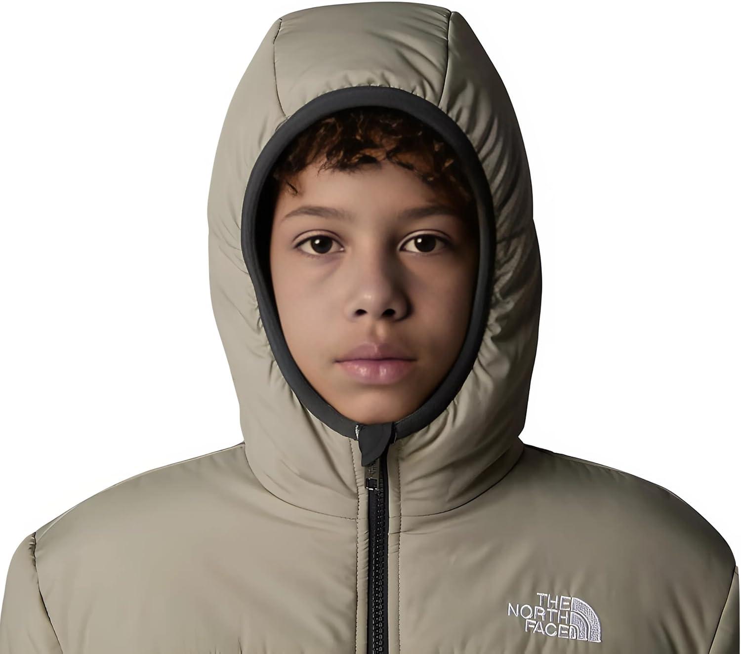imageTHE NORTH FACE Boys Reversible Shasta Full Zip Hooded JacketClay Grey