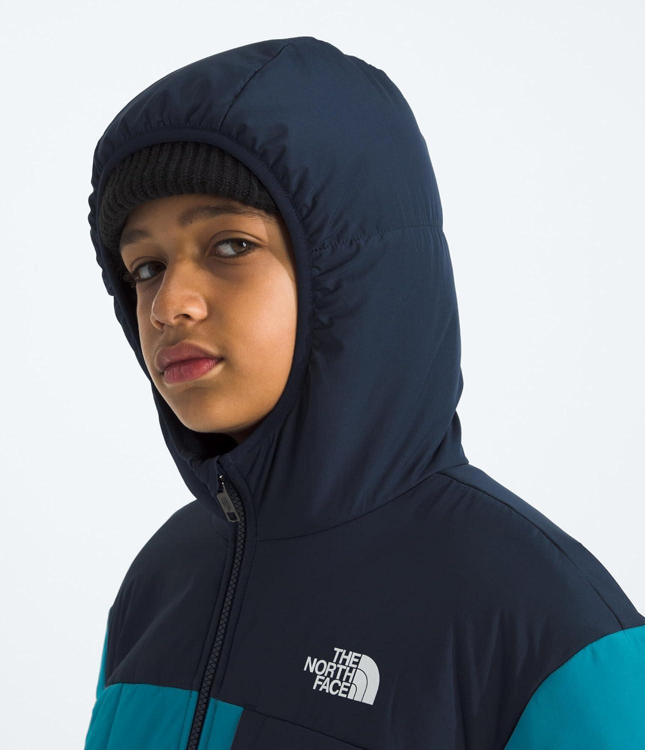 imageTHE NORTH FACE Boys Reversible Shasta Full Zip Hooded JacketDusk BlueSummit Navy