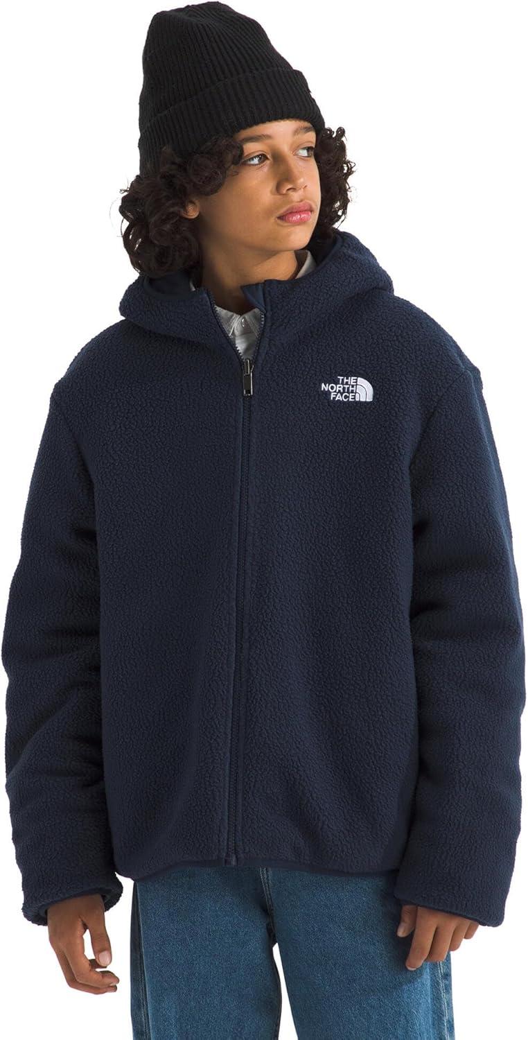 imageTHE NORTH FACE Boys Reversible Shasta Full Zip Hooded JacketDusk BlueSummit Navy
