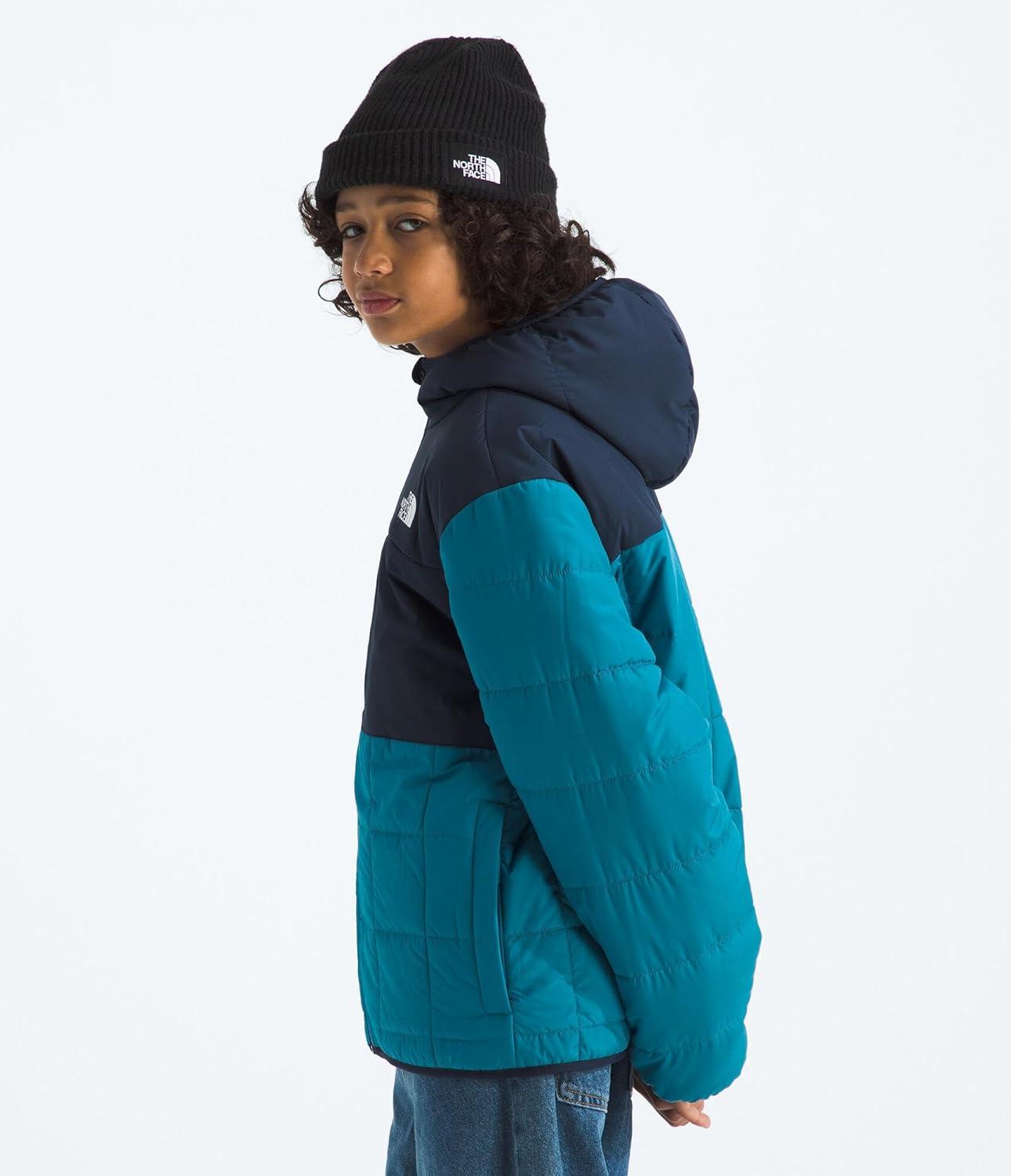 imageTHE NORTH FACE Boys Reversible Shasta Full Zip Hooded JacketDusk BlueSummit Navy