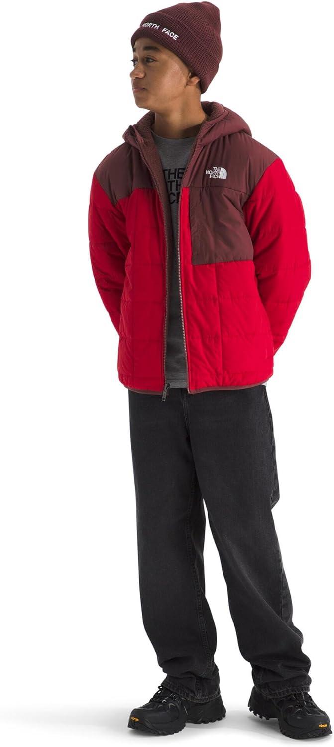 imageTHE NORTH FACE Boys Reversible Shasta Full Zip Hooded JacketTnf RedSumac