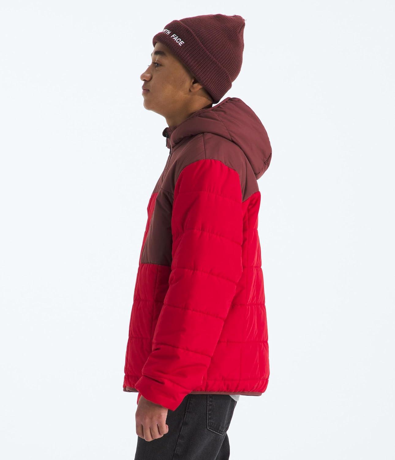 imageTHE NORTH FACE Boys Reversible Shasta Full Zip Hooded JacketTnf RedSumac