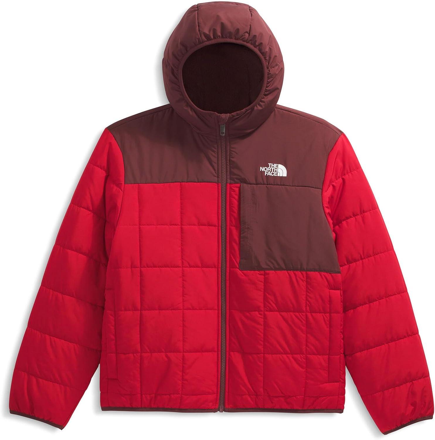 imageTHE NORTH FACE Boys Reversible Shasta Full Zip Hooded JacketTnf RedSumac