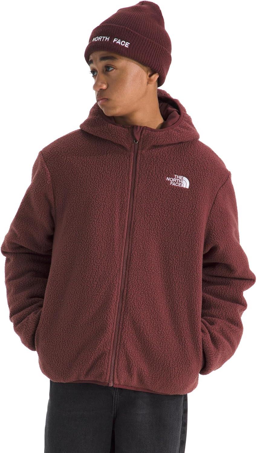 imageTHE NORTH FACE Boys Reversible Shasta Full Zip Hooded JacketTnf RedSumac