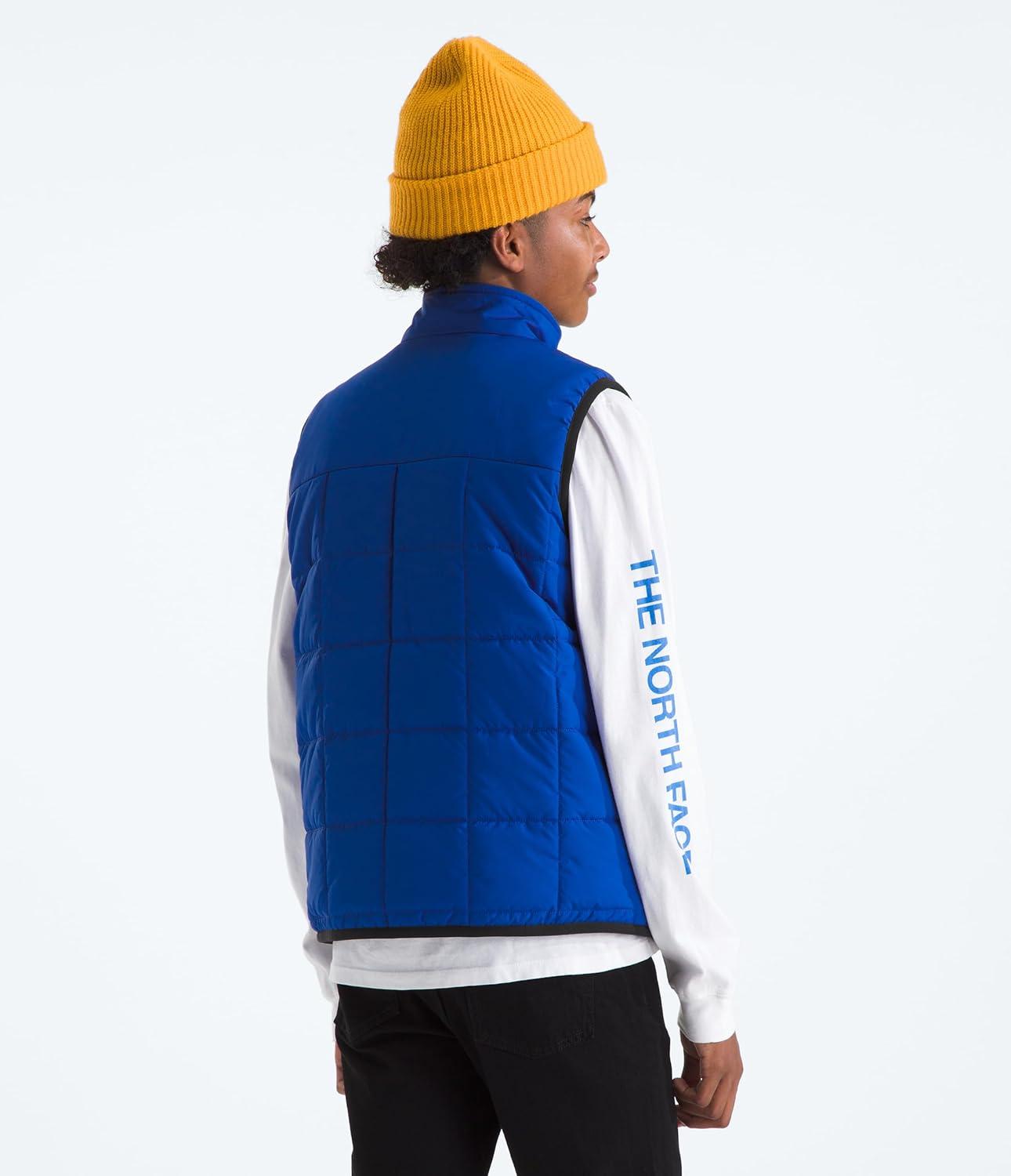 imageTHE NORTH FACE Boys Reversible Shasta Vest Midweight Puffer Vest With Synthetic Insulation Fleece Lining ampamp Water RepellentTnf Blue