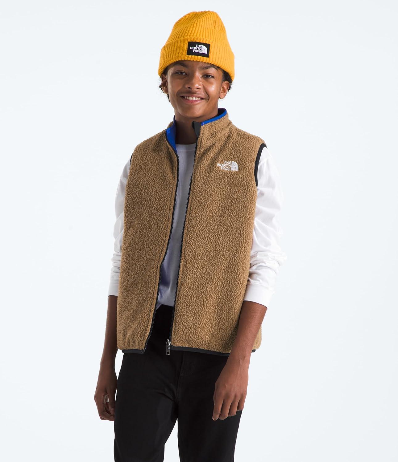imageTHE NORTH FACE Boys Reversible Shasta Vest Midweight Puffer Vest With Synthetic Insulation Fleece Lining ampamp Water RepellentTnf Blue