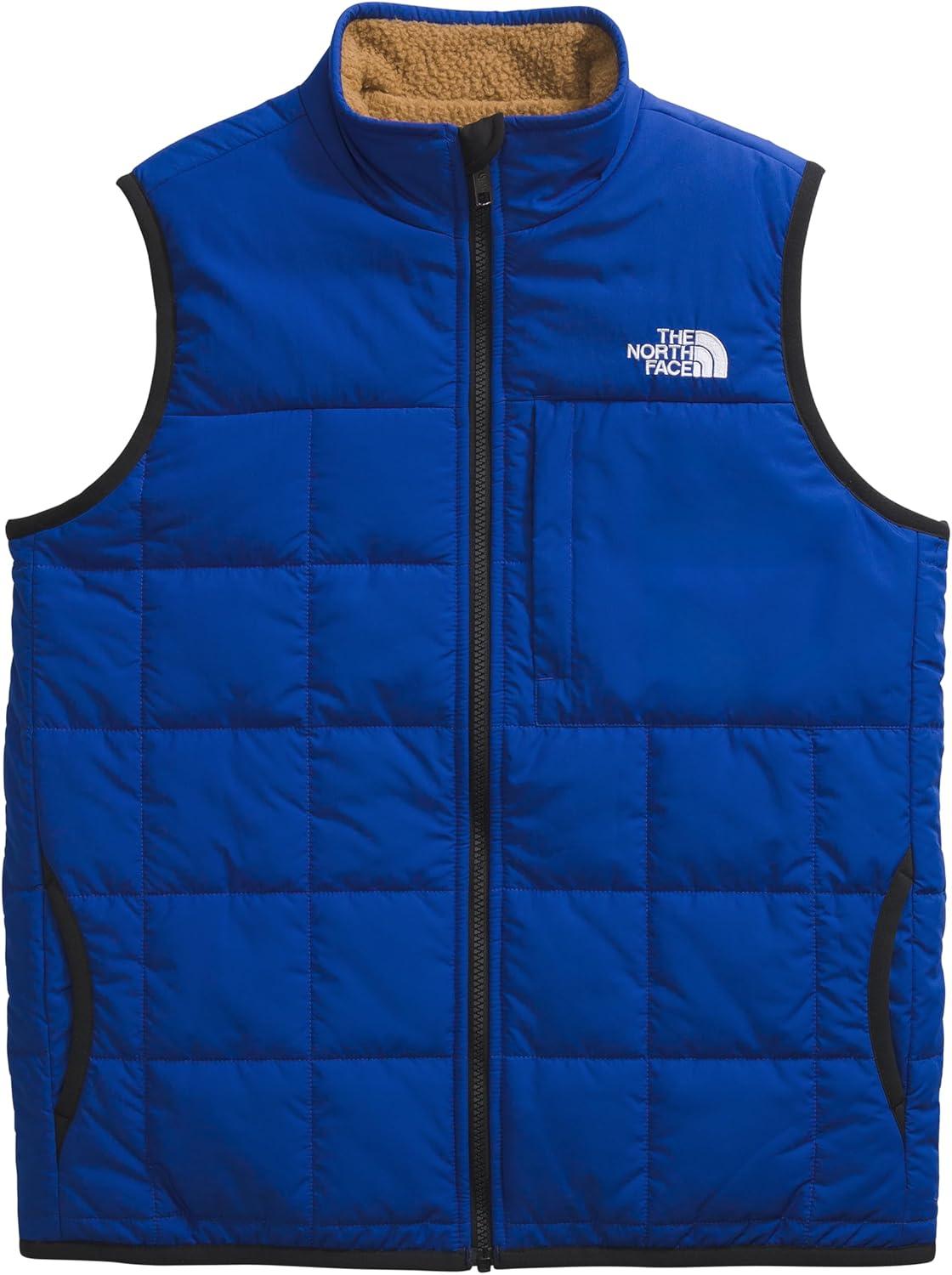 imageTHE NORTH FACE Boys Reversible Shasta Vest Midweight Puffer Vest With Synthetic Insulation Fleece Lining ampamp Water RepellentTnf Blue