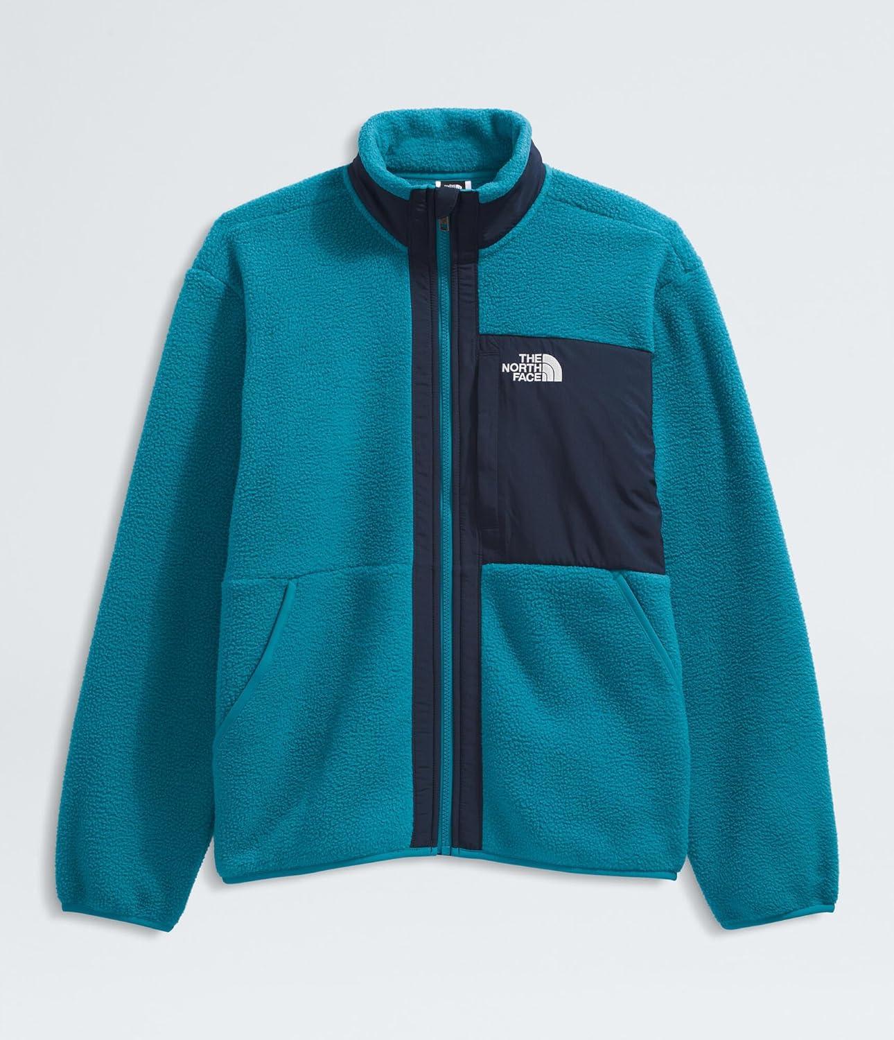 imageTHE NORTH FACE Boys Yumiori Full Zip Jacket Lightweight Fleece Coat Embroidered Logo ampamp Secure Zip ChestDusk BlueSummit Navy