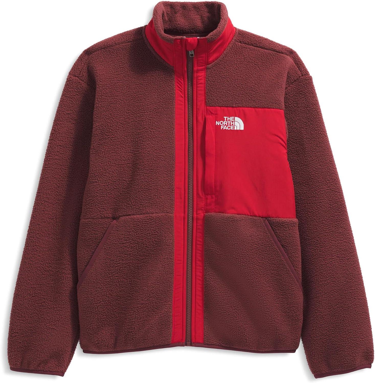 imageTHE NORTH FACE Boys Yumiori Full Zip Jacket Lightweight Fleece Coat Embroidered Logo ampamp Secure Zip ChestSumacTnf Red