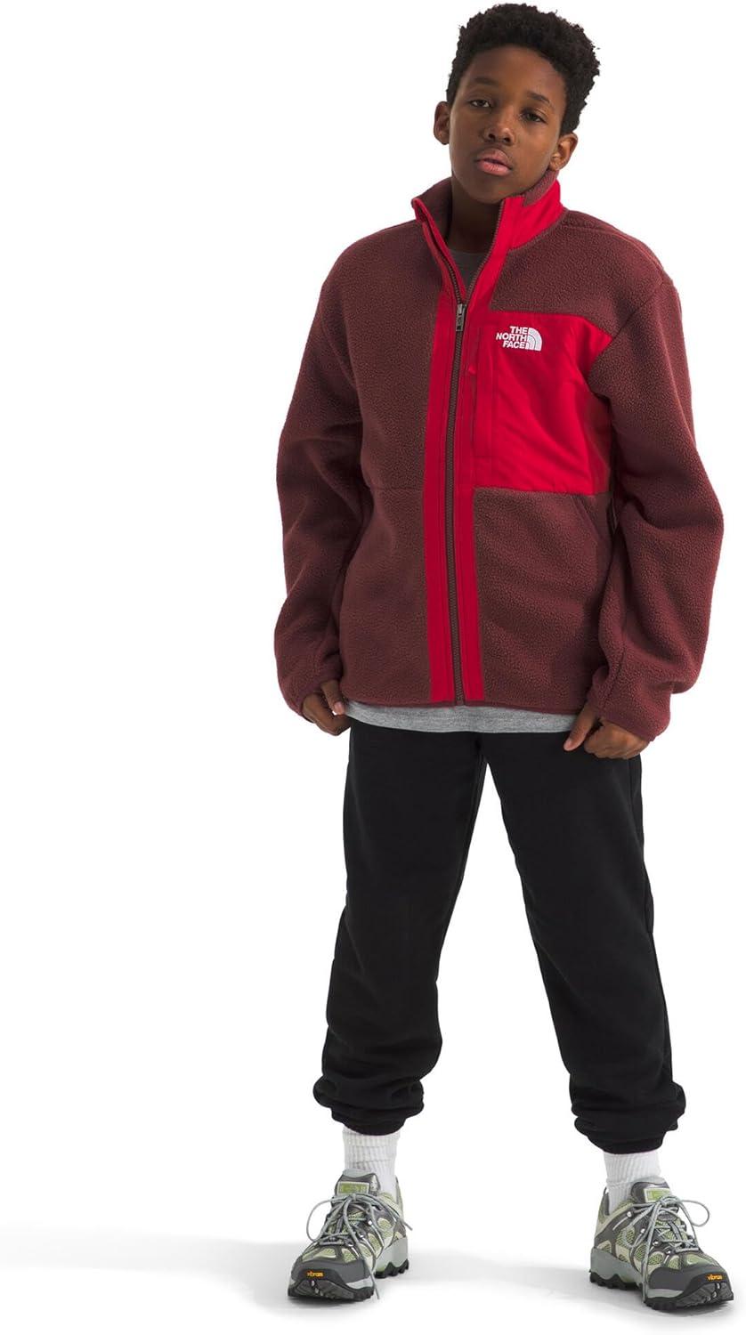 imageTHE NORTH FACE Boys Yumiori Full Zip Jacket Lightweight Fleece Coat Embroidered Logo ampamp Secure Zip ChestSumacTnf Red