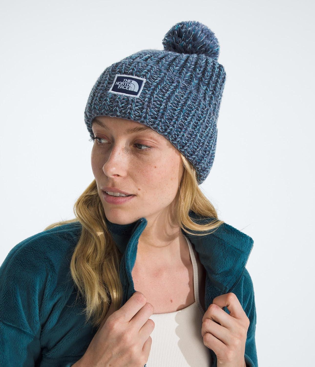 imageTHE NORTH FACE Cozy Chunky Cabin Beanie Deep Fit Cuffed Winter Hat for Men ampamp Women Removable Pom ampamp Textured Cable DetailLunar BlueTwilight GalaxyPolar HazeDusk Blue