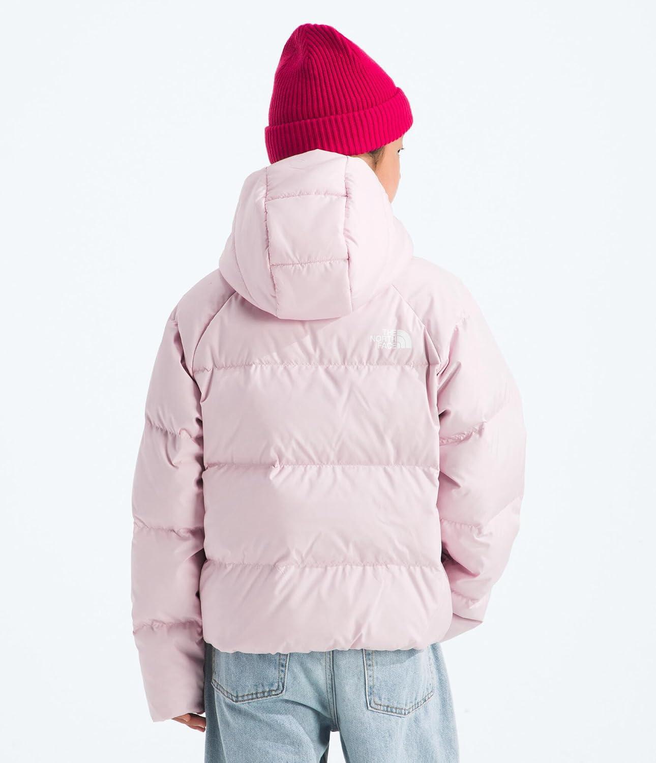 imageTHE NORTH FACE Girls North Down Hooded Jacket Water Repellent 600 Fill Recycled Waterfowl Down ampamp Insulated HoodPale Blossom