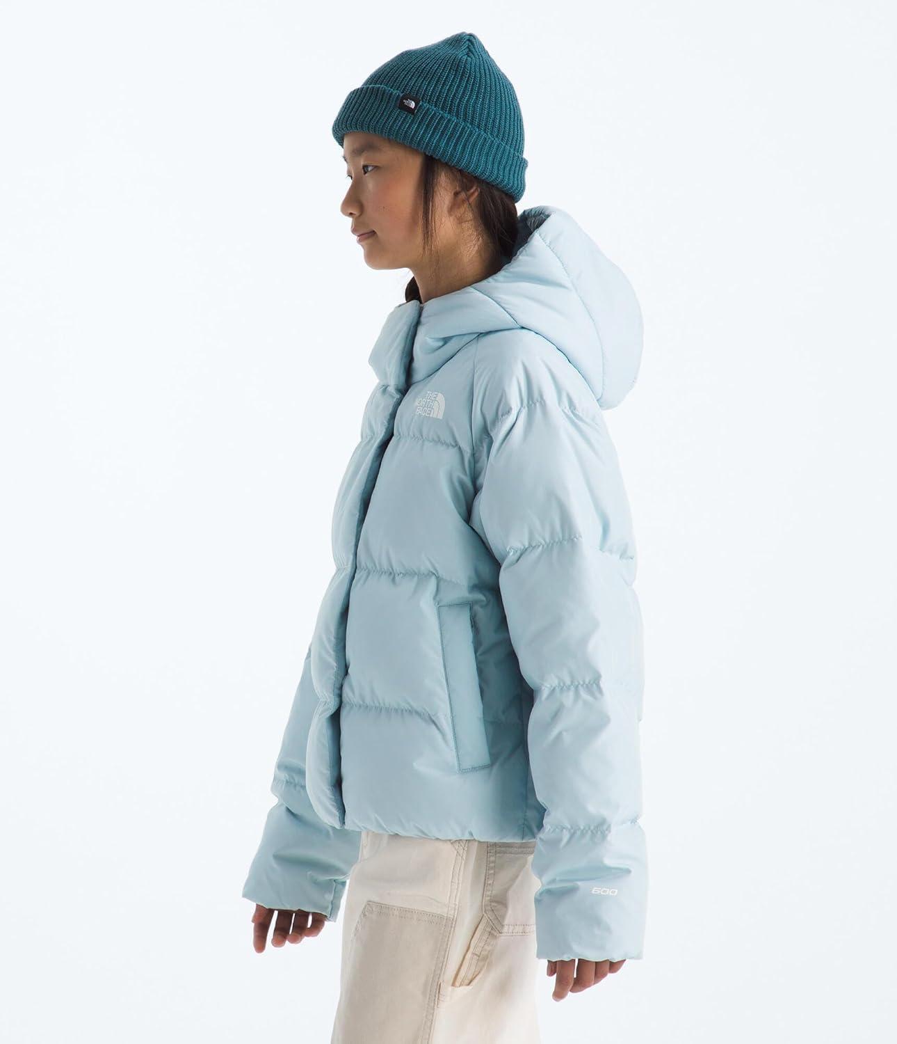 imageTHE NORTH FACE Girls North Down Hooded Jacket Water Repellent 600 Fill Recycled Waterfowl Down ampamp Insulated HoodPolar Haze