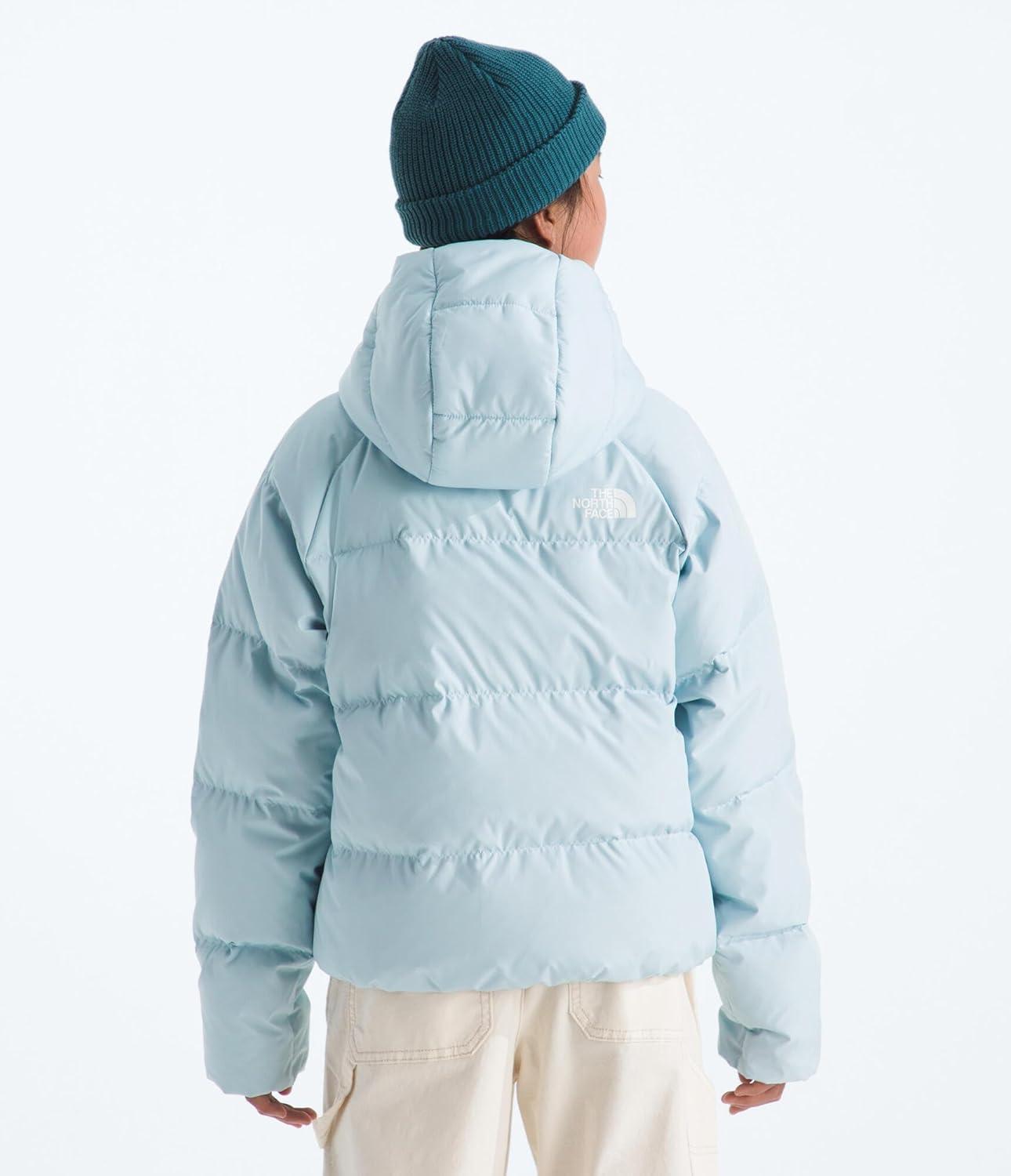imageTHE NORTH FACE Girls North Down Hooded Jacket Water Repellent 600 Fill Recycled Waterfowl Down ampamp Insulated HoodPolar Haze