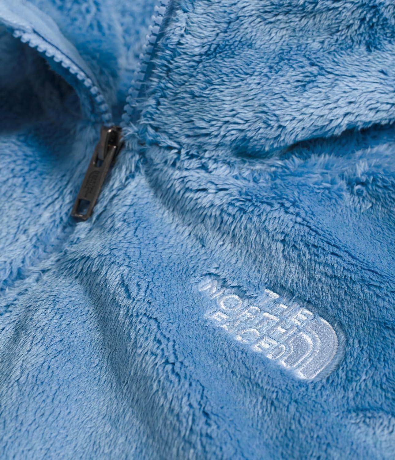 imageTHE NORTH FACE Girls Osito Full Zip Hoodie Fleece Hooded Jacket With Hand Pockets ampamp Durable Ribbed CollarDark Cornflower