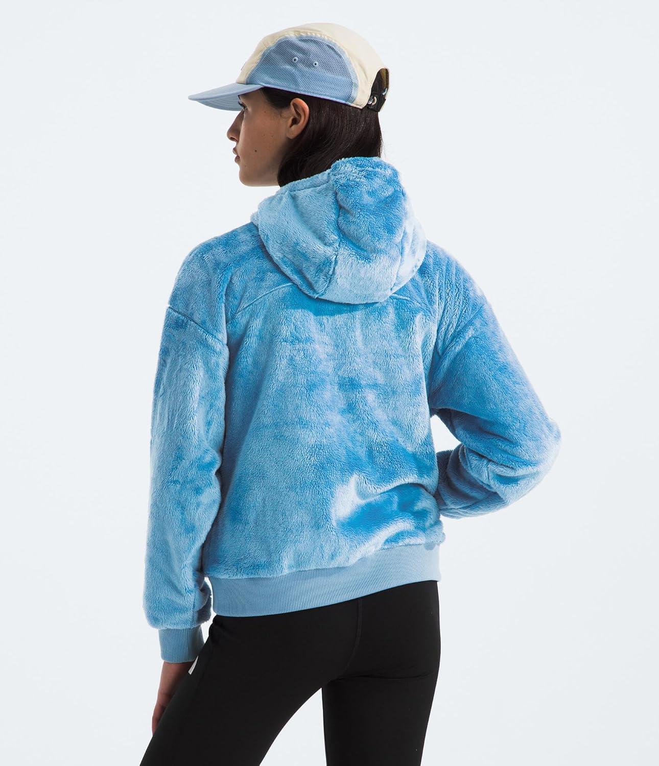 imageTHE NORTH FACE Girls Osito Full Zip Hoodie Fleece Hooded Jacket With Hand Pockets ampamp Durable Ribbed CollarDark Cornflower