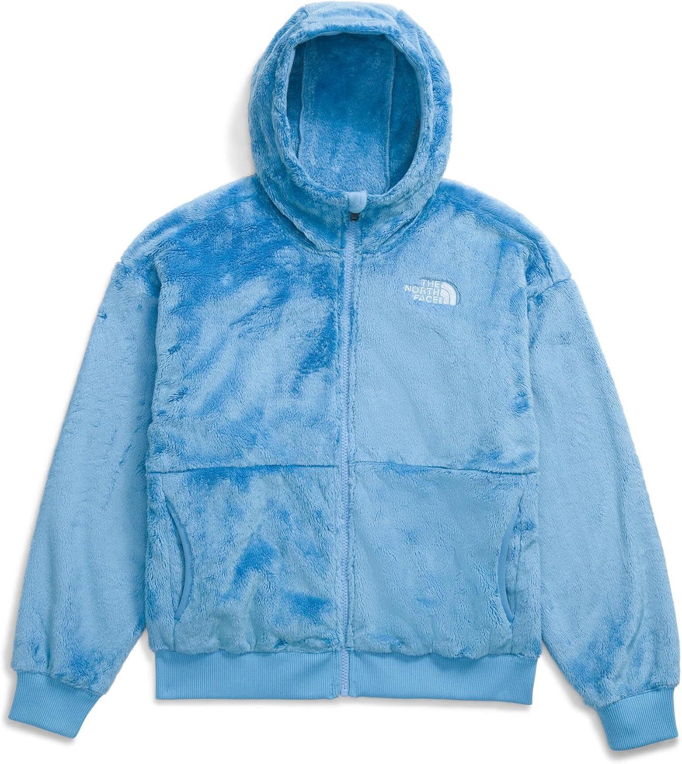 imageTHE NORTH FACE Girls Osito Full Zip Hoodie Fleece Hooded Jacket With Hand Pockets ampamp Durable Ribbed CollarDark Cornflower