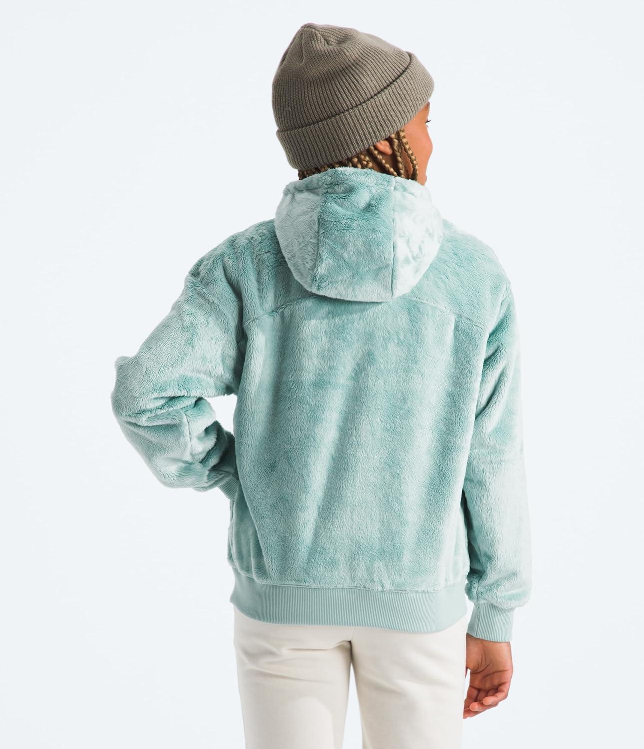 imageTHE NORTH FACE Girls Osito Full Zip Hoodie Fleece Hooded Jacket With Hand Pockets ampamp Durable Ribbed CollarMuted Pine
