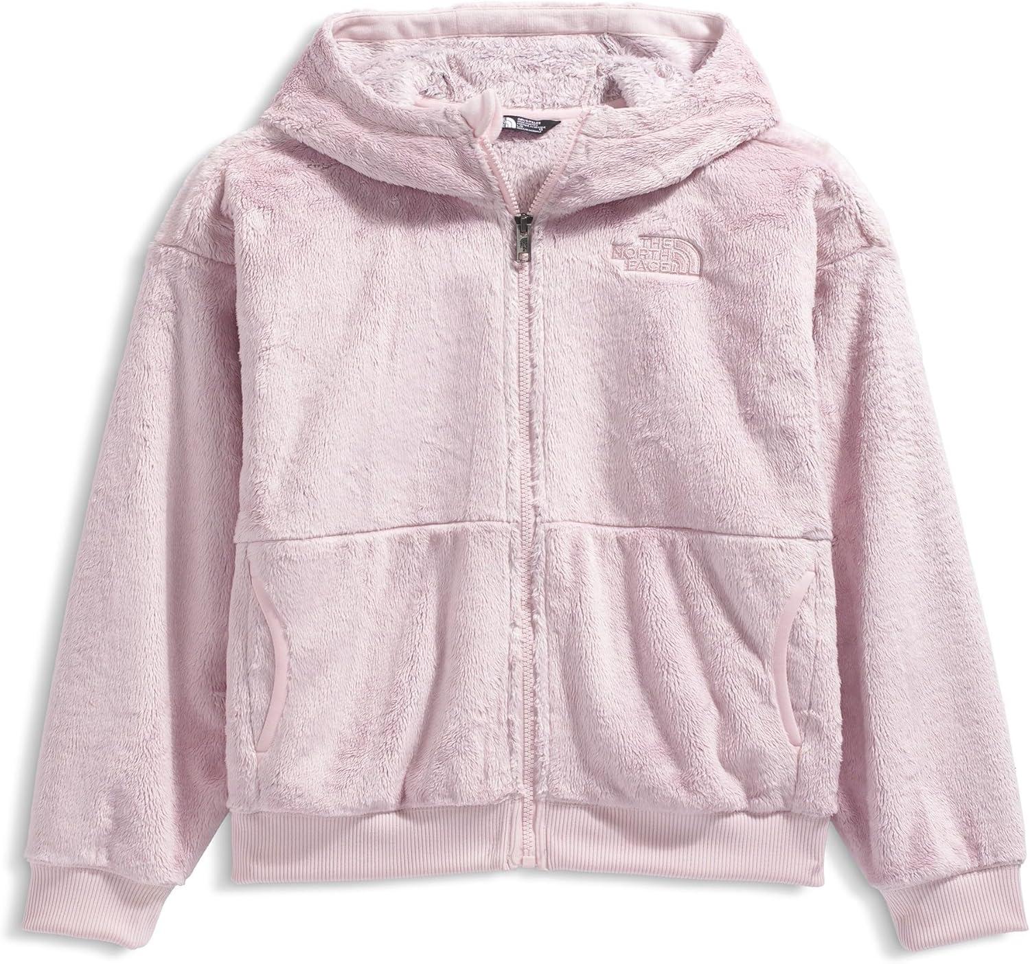 imageTHE NORTH FACE Girls Osito Full Zip Hoodie Fleece Hooded Jacket With Hand Pockets ampamp Durable Ribbed CollarPale Blossom