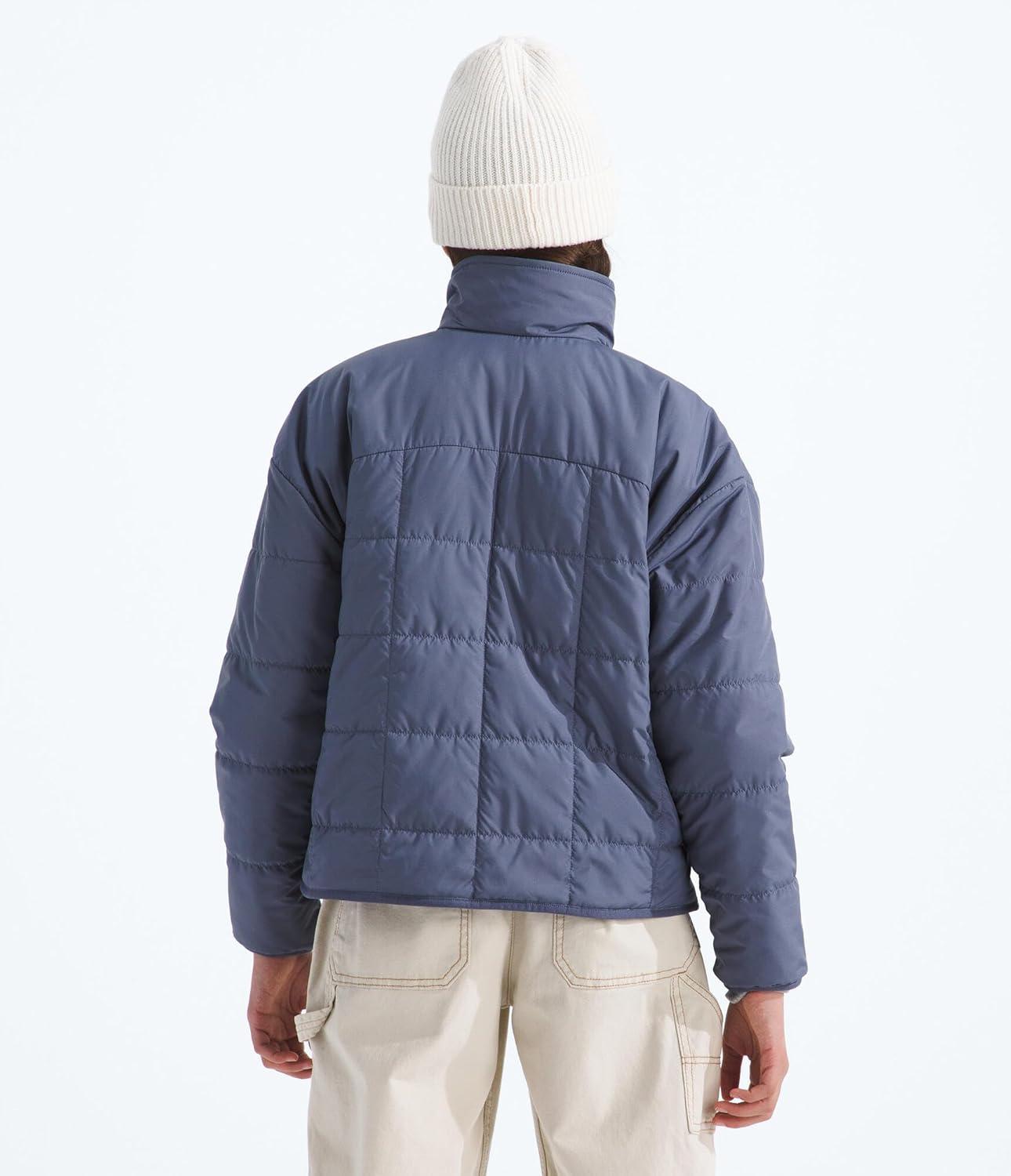 imageTHE NORTH FACE Girls Reversible Shasta Full Zip Jacket Puffer Coat With Synthetic Insulation Fleece Lined Water RepellentTwilight Galaxy