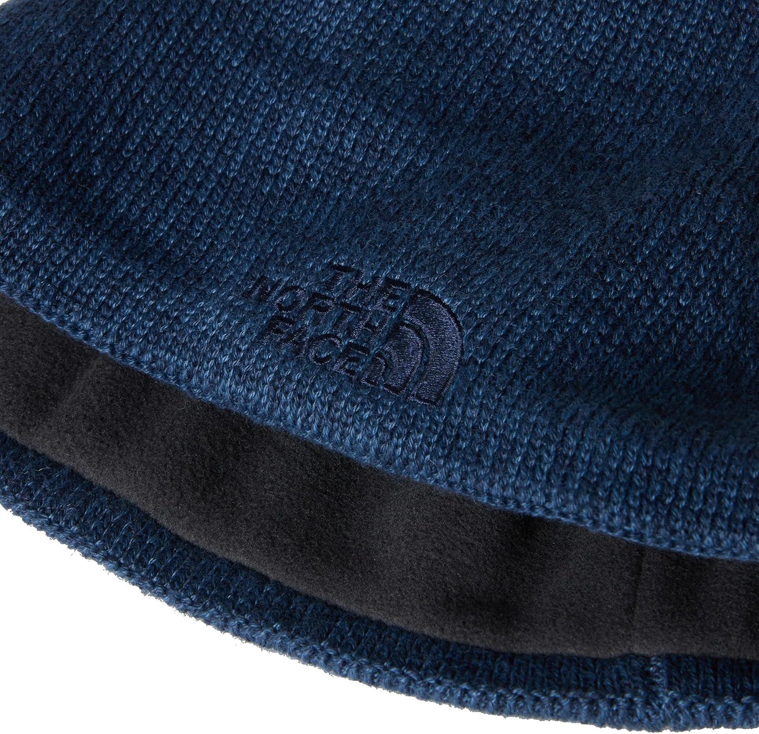 imageTHE NORTH FACE Jim Beanie Classic Fit Winter Hat for Men ampamp Women Warm Fleece Headband ampamp Embroidered LogoShady Blue Heather