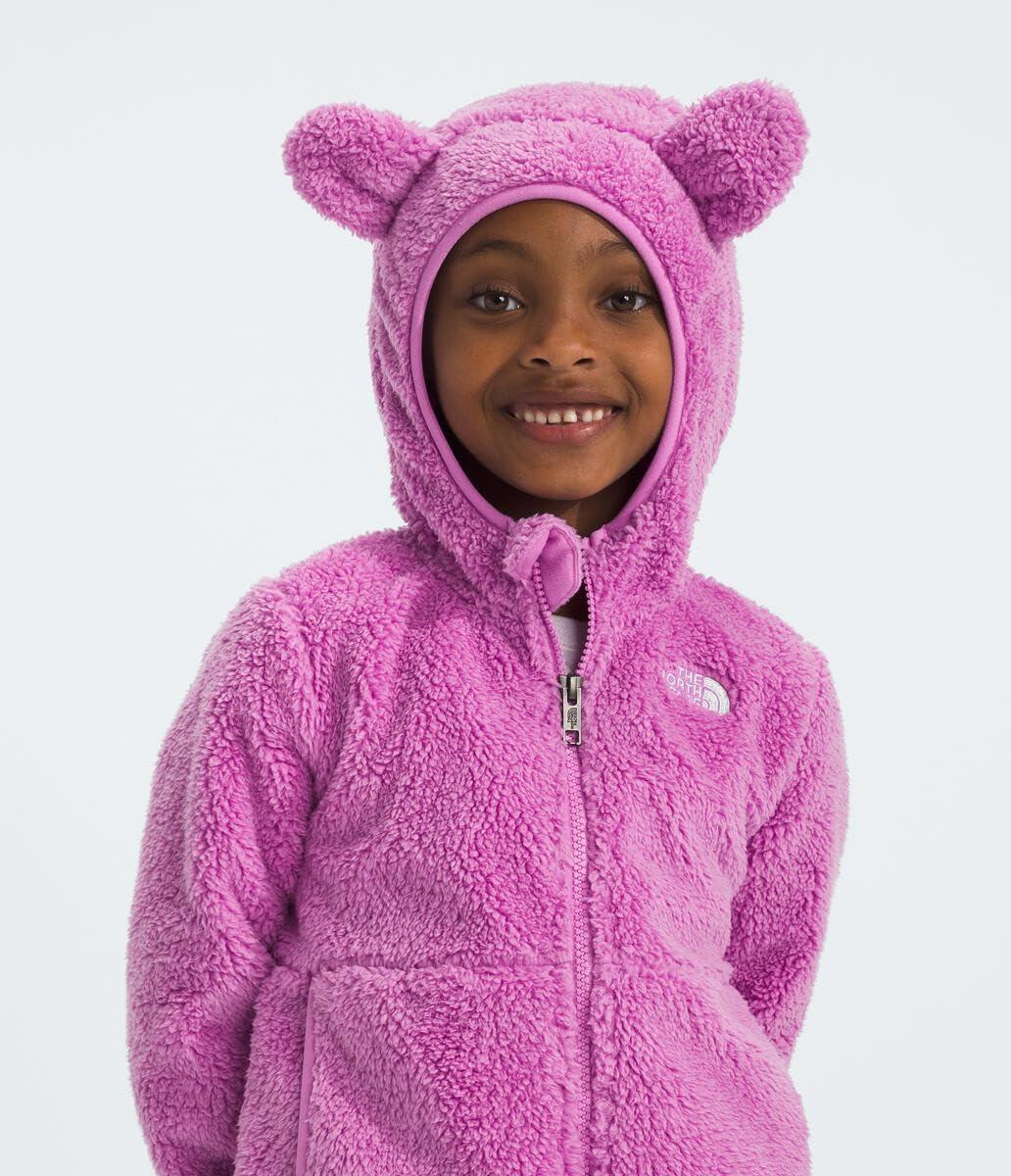 imageTHE NORTH FACE Kids Campshire Full Zip Hoodie Cozy Fleece Winter Jacket Open Hand Pockets ampamp Attached Hood With Bear EarsDragonfruit