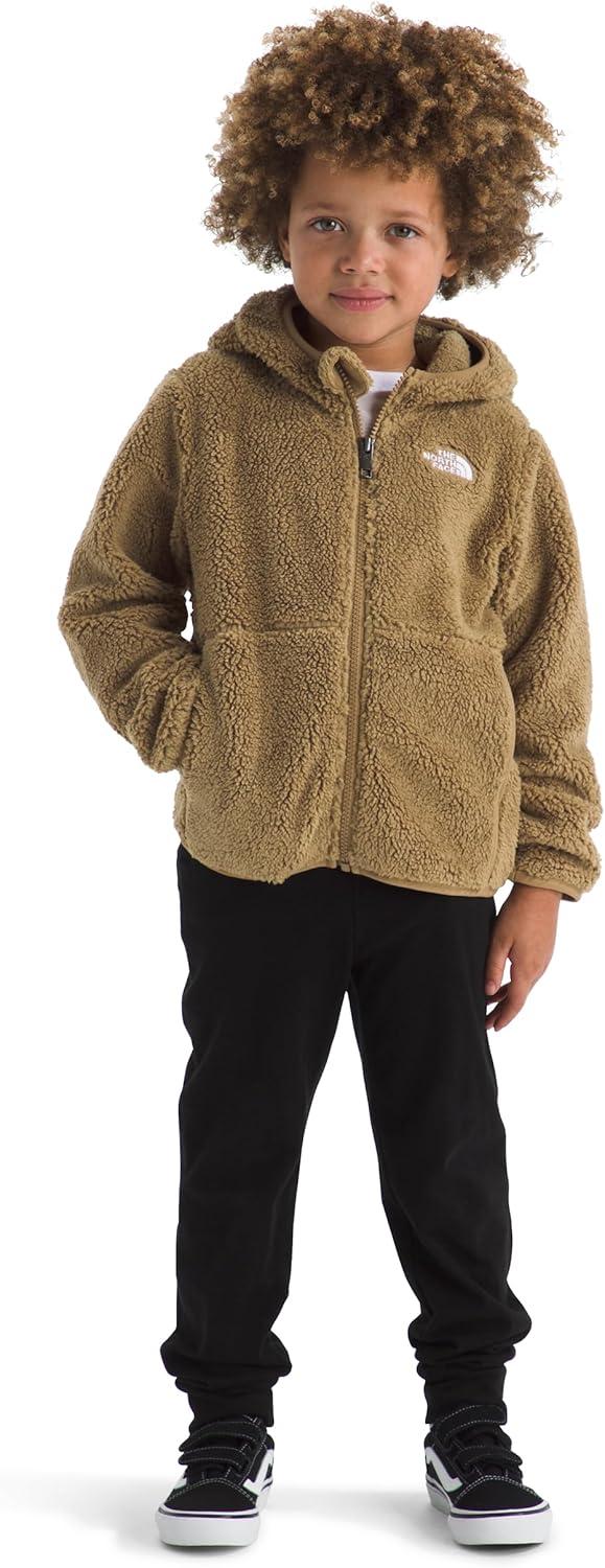 imageTHE NORTH FACE Kids Campshire Full Zip Hoodie Cozy Fleece Winter Jacket Open Hand Pockets ampamp Attached Hood With Bear EarsTeddy Brown