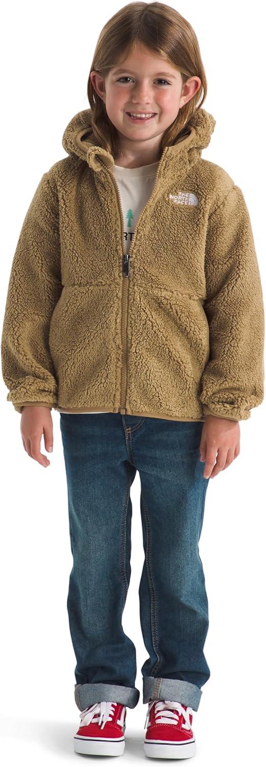 imageTHE NORTH FACE Kids Campshire Full Zip Hoodie Cozy Fleece Winter Jacket Open Hand Pockets ampamp Attached Hood With Bear EarsTeddy Brown