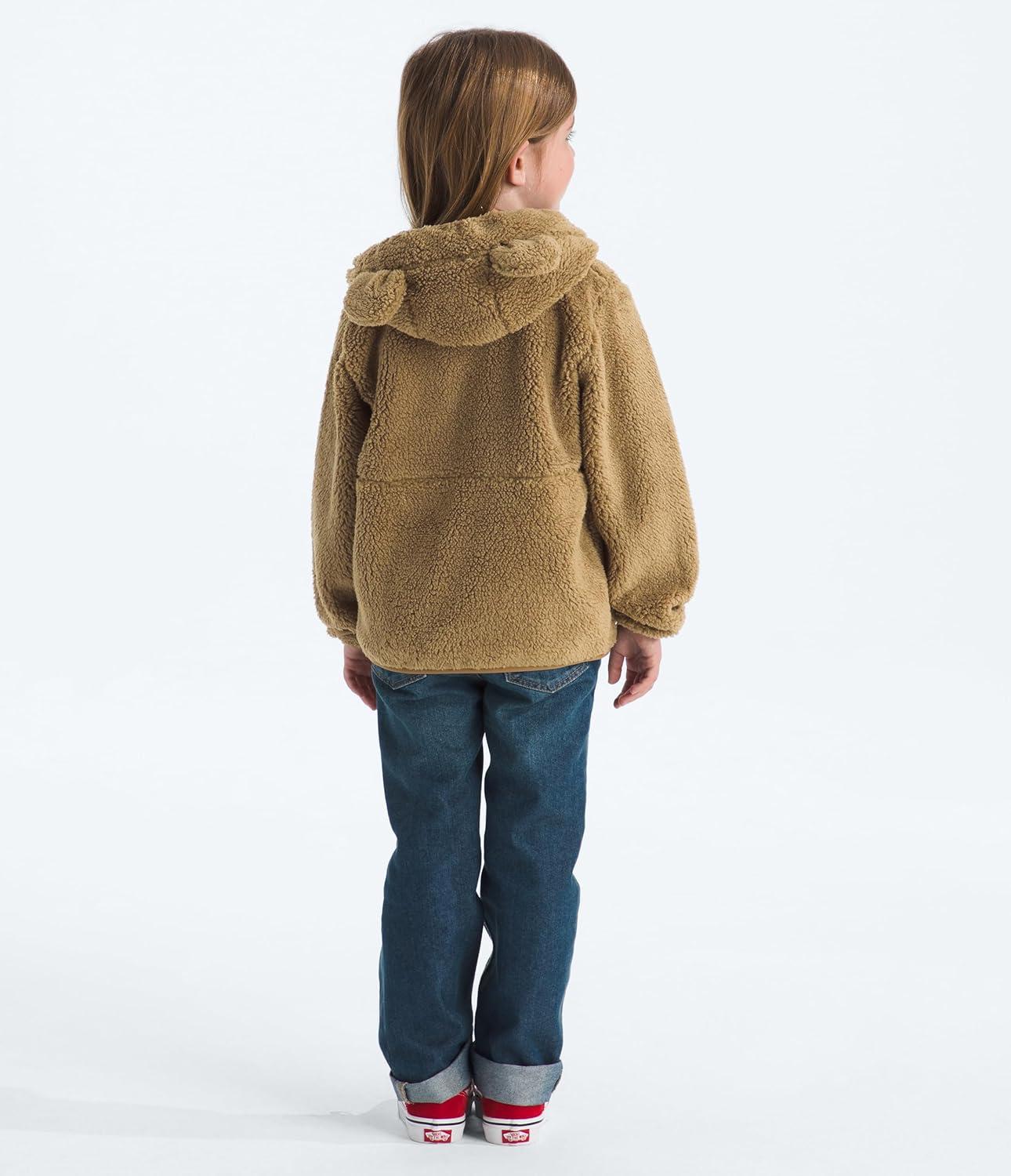 imageTHE NORTH FACE Kids Campshire Full Zip Hoodie Cozy Fleece Winter Jacket Open Hand Pockets ampamp Attached Hood With Bear EarsTeddy Brown