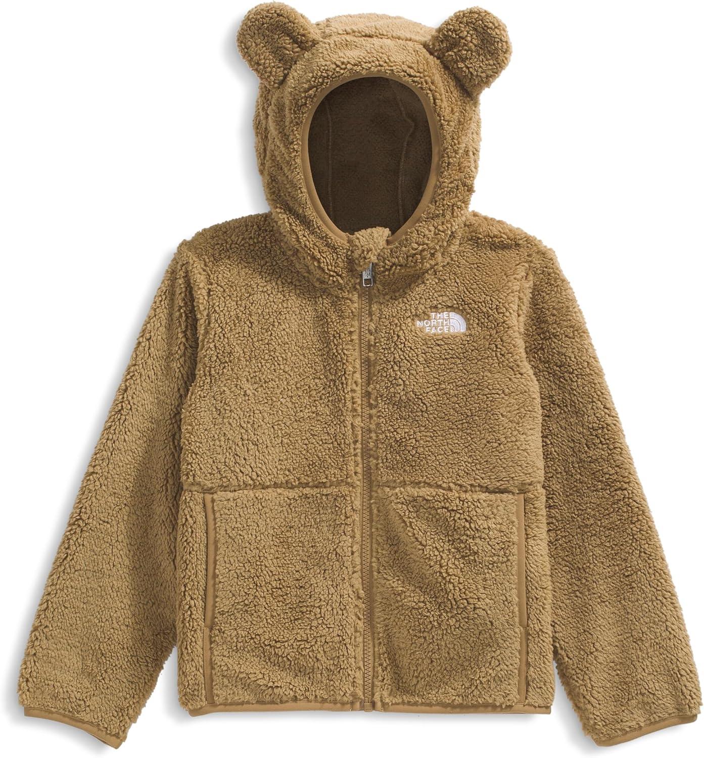 imageTHE NORTH FACE Kids Campshire Full Zip Hoodie Cozy Fleece Winter Jacket Open Hand Pockets ampamp Attached Hood With Bear EarsTeddy Brown