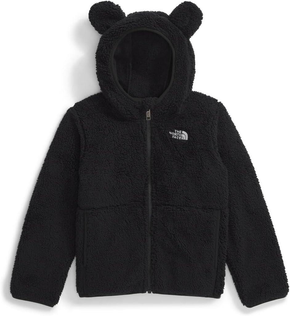 imageTHE NORTH FACE Kids Campshire Full Zip Hoodie Cozy Fleece Winter Jacket Open Hand Pockets ampamp Attached Hood With Bear EarsTnf Black