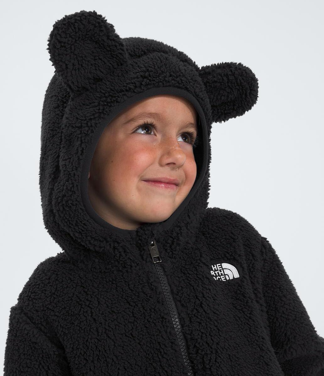 imageTHE NORTH FACE Kids Campshire Full Zip Hoodie Cozy Fleece Winter Jacket Open Hand Pockets ampamp Attached Hood With Bear EarsTnf Black