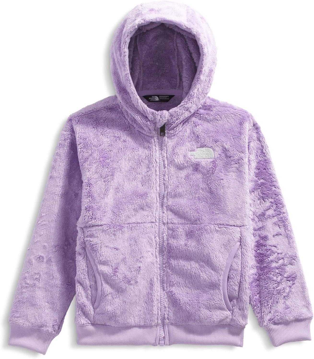 imageTHE NORTH FACE Kids Osito Full Zip Fleece Hoodie Recycled Polyester Fleece Jacket With Ribbed Cuffs ampamp HemLite Lilac