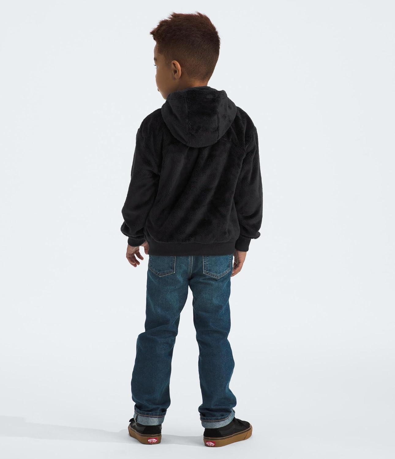 imageTHE NORTH FACE Kids Osito Full Zip Fleece Hoodie Recycled Polyester Fleece Jacket With Ribbed Cuffs ampamp HemTnf Black