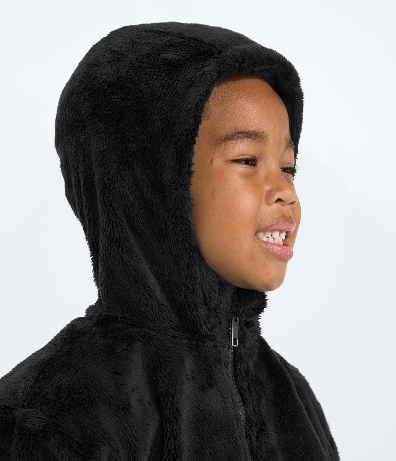 imageTHE NORTH FACE Kids Osito Full Zip Fleece Hoodie Recycled Polyester Fleece Jacket With Ribbed Cuffs ampamp HemTnf Black
