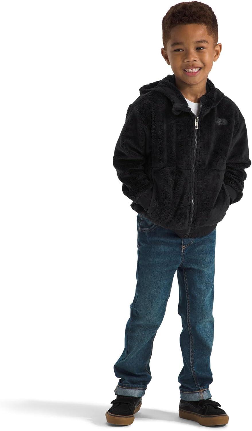 imageTHE NORTH FACE Kids Osito Full Zip Fleece Hoodie Recycled Polyester Fleece Jacket With Ribbed Cuffs ampamp HemTnf Black